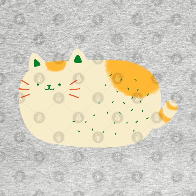 Orange-Spotted Cat Loaf by sinyipan